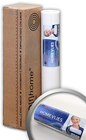 HomeVlies 399-120-AP glatte überstreichbare Vliestapete weiß ohne Struktur Glattvlies Renoviervlies Malervlies Vlies-Tapete FSC® MIX CREDIT Nr. TSUD-COC-001718-KR