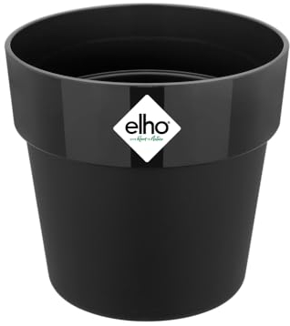 Elho B.for Original Round Mini 9 - Macetero - Negro - Interior - Ø 9 x A 8.5 cm