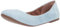 Amazon Essentials Women's Belice Slip On Ballet Flat, Light Blue, 10 UK Wide