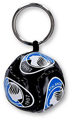 Atalanta B.C. Portachiavi A Forma di Pallone Prodotto Ufficiale (Nero)
