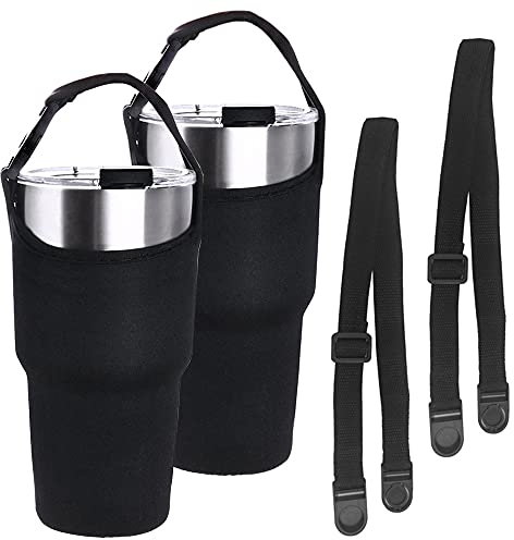 DanziX Neoprenhülle mit Tragegriff, 850 ml, Schwarz, 2 Stück