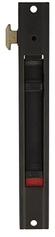 Amig - Cierre de Embutir para Ventanas y Puertas Correderas de Aluminio Mod.3600, Cerradura de Gancho para Empotrar, De Aluminio Acabado en Negro, Medidas: 174 x 23 mm