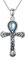VENACOLY Ankh Kette 925 Sterling Silber Mondstein Ankh Anhänger Halskette Ankh Schmuck Geburtstag Geschenk für Damen Frauen