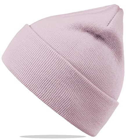 Van Der Rich ® - Bonnet Tricoté Doux et Chaud pour Homme Femme (Pink-Rose, TU)