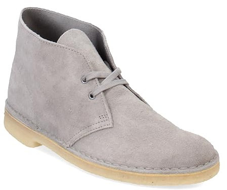 Clarks Herren Stiefel Desert Boots, Graues Wildleder, 44 EU