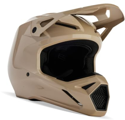 Fox V1 Solid Motocross-Helm, braun, XS (53/54)