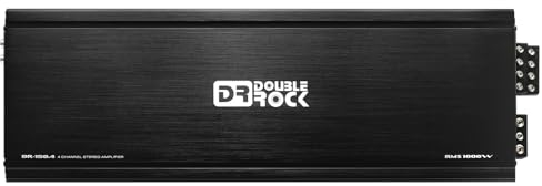 DR Double Rock DR-150.4 RMS 150 Watt by 4 Channel Amplifier Car Audio at 4Ohms Class A/B Speaker Amplifier Full-Range 150Wx4CH Car Amp