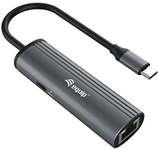 Equip 133486 USB-C to RJ45 Gigabit Ethernet Connector + PD Adapter