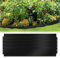 Sonnewelt Bordure de pelouse en métal galvanisé - Bordure de Jardin- 5 m, 10 m, 15 m, 20 m, 25 m, 30 m, 35 m, 40 m, 45 m, 50 m, Noir (Longueur 20 m - Hauteur 18 cm)
