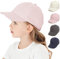 YANWANG Baby Kinder Solide Farbe Baseballkappen Einstellbare Baumwolle Sonnenhut für Kleinkind Jungen Mädchen（Light pink，2-5Jahre）