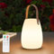 MALUX led tischlampe akku mit Fernbedienung Warmweiß 8 Farben Dimmbar Tischleuchte Outdoor Wasserdicht Ideales Dekor für Ihr Haus und Garten 1Pack ostern dekoration (small) (E/Leder,small)