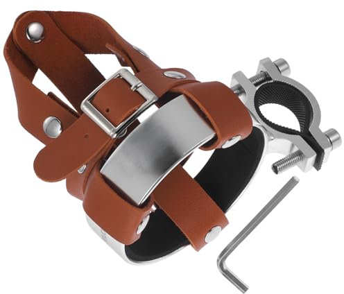 Sosoport 3sets Portaborraccia Regolabile Pu Per Biciclette Per Bottiglie e Facile Installare Compatibile Mountain Bike e Vintage