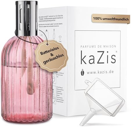 KAZIS® I Katalytische Duft-Lampe I Glas I XXL I 400 ml (Rosé)