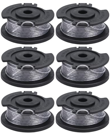 Eyoloty Fadenspule F016800569/F016800385 Für Bosch Akku Rasentrimmer EasyGrassCut 23/26/18/18-230/18-260/18-26,ART 23 SL,ART 26 SL,Ersatzfadenspule Länge 4 m Ø 1,6 mm (6 Spulen)