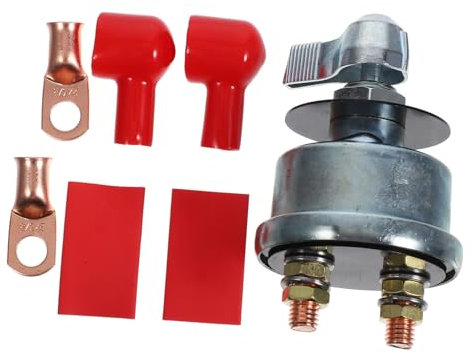 GRADENEVE Interrupteur De Coupure Batterie Isolateur Déconnexion Batterie Pour Voiture Et Camping Coupe-circuit Véhicule