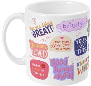 Positive Affirmation Mug, Positivity Gift, Self Love Uplifting Gift, Self Care Quotes, Know Your Worth Self Belief, 11oz Breakfast Tea Coffee Mug