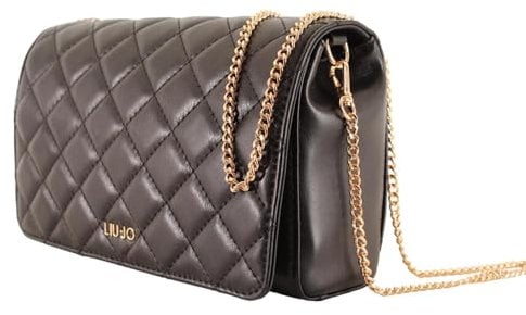 Liu Jo Damen Cross Boddy Schultertasche Umhängetasche CALIWEN Schwarz Kunstleder, Größe:-, Farbauswahl:schwarz