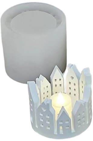 Moule en silicone pour bougie chauffe-plat - Moule en silicone pour décoration de la maison - Moule en résine époxy pour loisirs créatifs et décoration d'intérieur