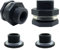 YSIL NPT2 PVC-Schottverschraubung, 2 Stück, Wassertank-Anschluss, Rohrverschraubung OD 80 mm mit Stopfen für Wassertanks, Regentonnen, Aquarien, Pools