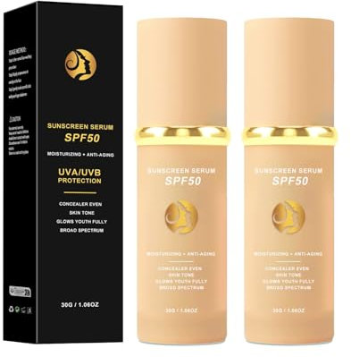 Biomimic 4 In 1 Foundation Liquid, Farbwechselnde Foundation Mit Spf 50++, Hydrating Medium Full Coverage Concealer, Korean Makeup, Light Spectrum, Longwearing & Waterproof (2pc, A)