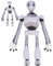 Genérico Juguete de Peluche de Robot Salvaje, 35CM Muñeco Roz Ajustable, Divertido ROZZUM Unit 7134, Figura de Personaje