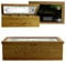 Edel Living Premium Teebox Holz mit 8 Fächern, Acrylglasfenster, Kräutergravur & Magnetverschluss - vielseitig verwendbar für teeboxen für teebeutel, Kaffeekapseln&mehr (Mattem Kleeblattzweigen)