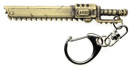 Starforged Warhammer 40000 Titus's Chainsword Keychain Space Marine 2 Accessoires pour homme, bronze, Small