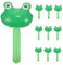 GREENADSCAPE Aufblasbarer Froschhammer Mit Glöckchen Cartoon-frosch Zum Aufblasen Spielzeug Für Poolpartys Und Geburtstage