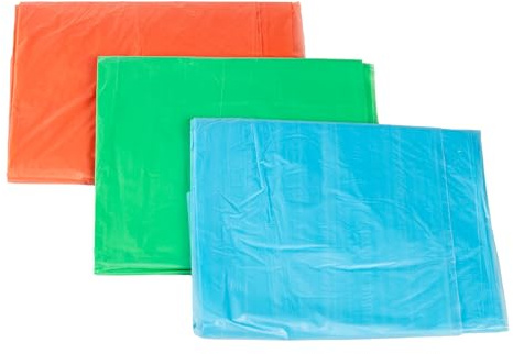 Amtech - Coloured Dust Sheets for Home DIY, Protects Floors and Furniture from Spills, Splashes, and More, Durable and Water-Resistant, Easy to Clean, Reusable, Vibrant Colours (Set of 3)