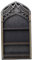 Kristallregal für die Wand, Gothic-Hexendekor aus Holz, schwarzes fensterförmiges Kristallregal 15,7 x 7,8 Zoll, Präsentation von ätherischen Ölen, Schmuckregal für Zimmer, Wohnzimmer, Geschenk, Krist