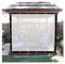 Panneaux latéraux imperméables pour pergola avec œillets coupe-vent pour meubles de jardin Bâche transparente personnalisable 4 m x 5 m