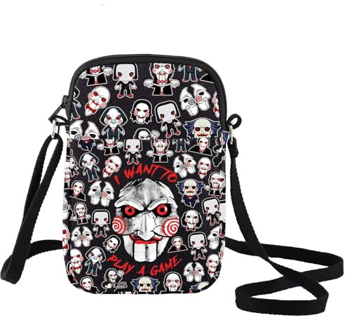 LEVLO Jigsaw Killer Crossbody Bag Horror Fans Gift - Play a Game