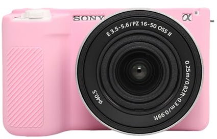 ZV-E10 II Case,Soft Silicone Protective Case Ultra-Thin Lightweight for Sony ZV-E10 II Camera (Pink)