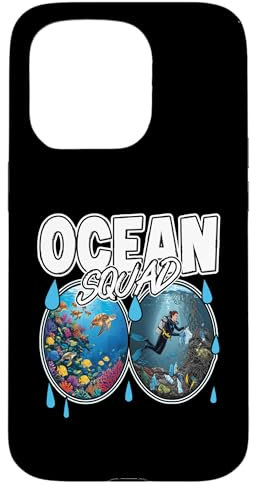 OCEAN SQUAD exploración del océano limpieza del mar vida marina Carcasa para iPhone 15 Pro