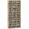 HOMCOM 1116 CD/ 528 DVD Storage Unit, Media Storage Shelf, Wooden Display Unit with Adjustable Shelves, 102 x 195 cm, Oak Tone