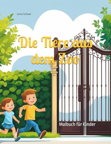 Die Tiere aus dem Zoo: Malbuch für Kinder