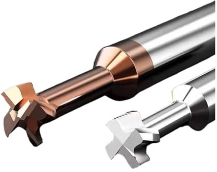 Wolframstahl Hartmetall T-Nut Fräser Metall Router Bit 1pcs(D 6mm,COATING-H 0.8MM)