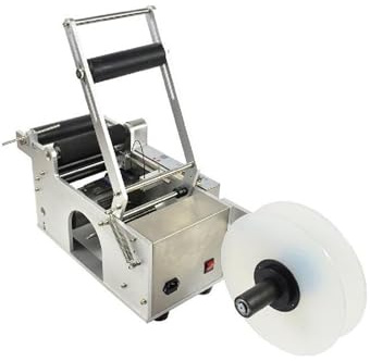 LT-50S Rundflaschen-Etikettiermaschine Halbautomatischer Etikettierer-Etikettenspender mit intelligenter Digtal-Verpackungsmaschine Für DIY-Anfänger