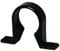 FLOPLAST 40mm Black Pushfit Waste Pipe Clip - Bag of 5
