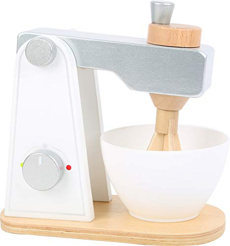 small Foot Rührgerät aus Holz, Zubehör für Kinderküche, mit beweglichem Oberteil und Rührschüssel, ab 3 Jahren, 10595