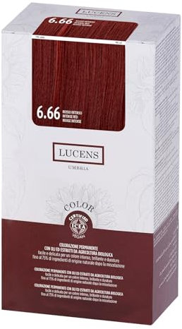 Tinte color lucens 6.66 - rojo intenso 135 ml