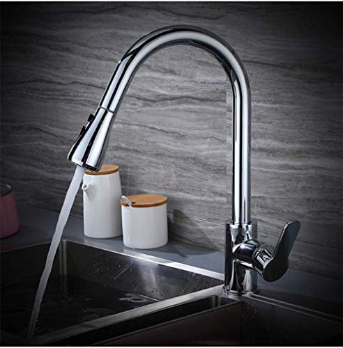 Grifo De Cocina Negro Abatible Grifo De Una Manija Mezclador De Fregadero De Cocina De Bronce Frotado Con Aceite Grifo De 2 Patrones Grifo De Ducha Grifo Caliente Y Frío A