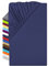 npluseins Microfaser Spannbettlaken – atmungsaktiv und Allergiker geeignet 1519.2192, 180-200 x 200 cm, Navy