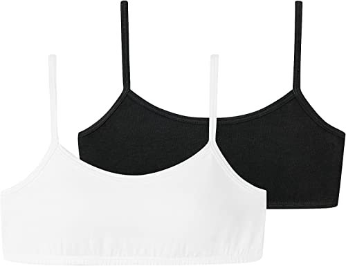 Schiesser Mädchen 2 Pack Unterwäsche Mit Spaghettiträger - 95/5 Organic Cotton Bio Baumwolle Größe 140 Bis 176 Bustier, Sortiert 3_173525, 164 EU
