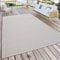 Paco Home Outdoor Teppich wetterfest für Garten, Terrasse & Balkon flachgewebt in Moderner Sisaloptik einfarbig pflegeleicht & UV-beständig Elfenbein, Grösse:300x400 cm