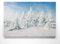 Traumhafte Winterbilder im Groß-Format 120x80cm, Schneebedeckt - als großes XXL Leinwandbild. Wandbild als Hintergrund und Deko für Wohnzimmer & Schlafzimmer. Aufgespannt auf Holzrahmen