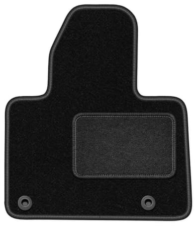 Velours-Fahrermatte passend für Citroën C5 III X7 2008-2017, Schwarz, LUX | passend für Liftback/Limousine/Kombi/Tourer; Velours-Teppich (Polypropylen), ca. 6,5 mm