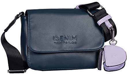 Denim TOM TAILOR, SASKIA, Damen, Umhängetasche ohne Reißverschluss, M, Dark Blue