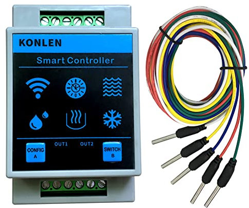 Tuya Smart Home Water Level Sensor WiFi Controller Leakage Flood Alarm Swimming Pool Pump Tank Flow Detector