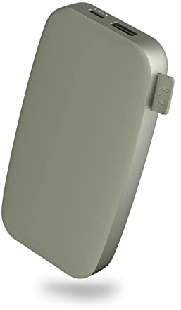 Fresh 'n Rebel Powerbank 12000mAh - USB-C in & Out - Schnelles Aufladen (Fast Charge 20W) - 6 Sicherheitsmerkmale - Tragbarer externer Akku für iPhone und Android (Dried Green)